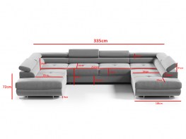 Minkšta sofa SOFIA
